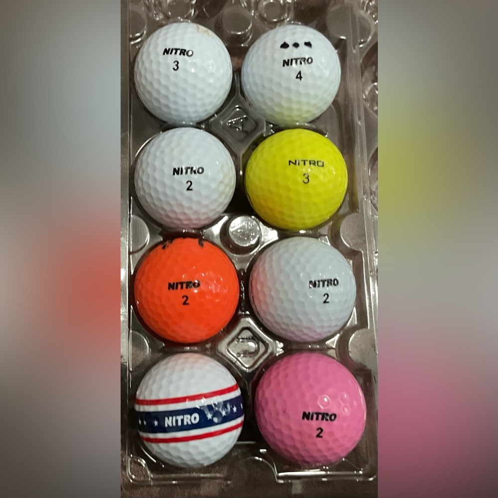 Nitro golf balls. Set of 8